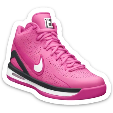 pink nike basketball  sticker