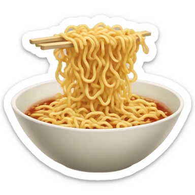Ramen noodles sticker
