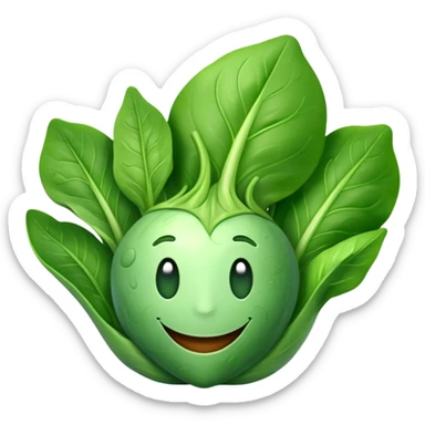Smiling Spinach sticker