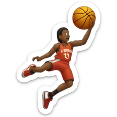 Personne qui Dunk sur une autre personne sticker