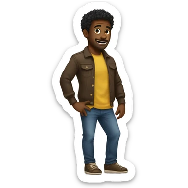 🙅🏻‍♂️ He is standing on his feet sticker