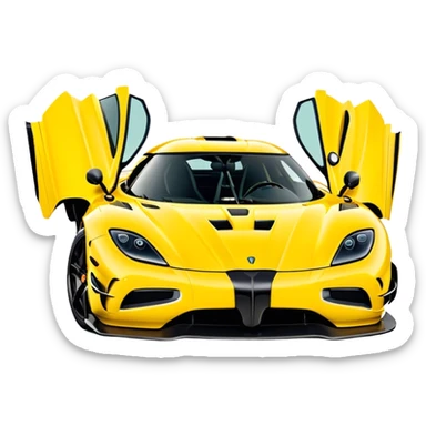 Koenigsegg Agera RS - Koenigsegg (Model Year: 2020) (Iconic colour: Yellow) sticker