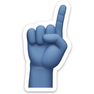 Three-finger sideways  sticker
