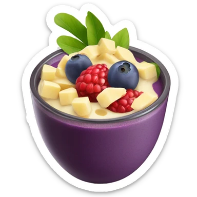 acai smoothie fruit bowl sticker
