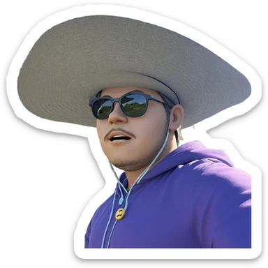 boy in hat outdoors sunny sticker