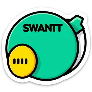 Text saying “WANT” sticker