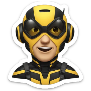 Wasp Marvel sticker