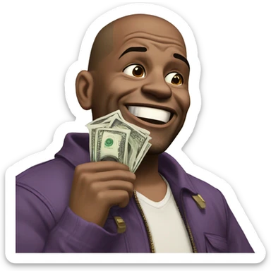 Gta v franklin laughing funny with money sticker