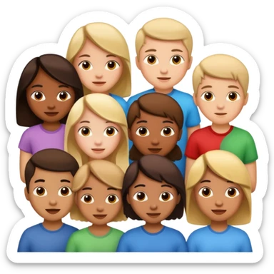 Working with kids sticker