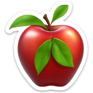 An apple for teacher sticker