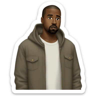 Realist Kanye west sticker