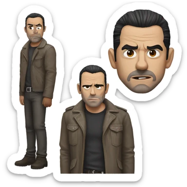 Negan Smith from the walking dead sticker