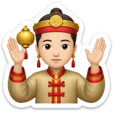 Chinese gong shou li sticker