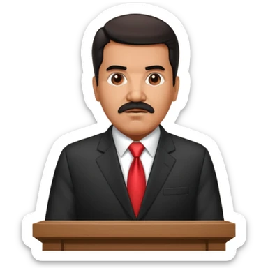 Nicolás maduro en el púlpito  sticker