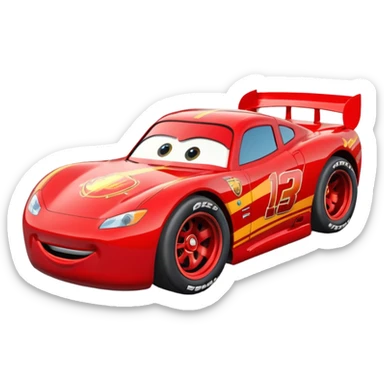 lightning mcqueen car sticker