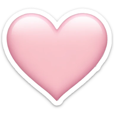 Light pink heart sticker