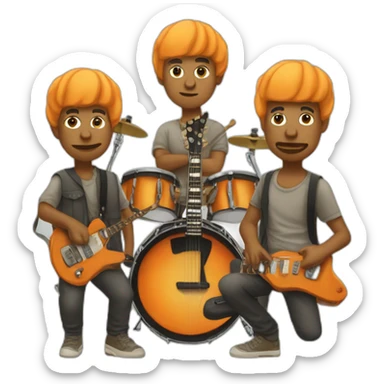 apricots music band sticker