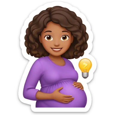 Pregnant women of color sticker