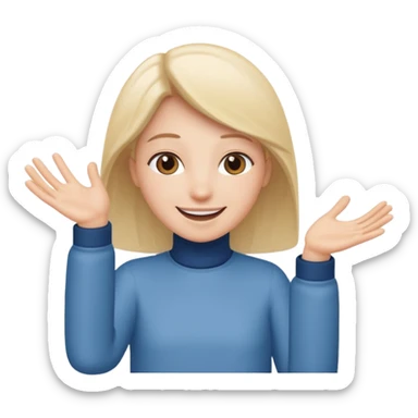 Emoji for cold outreaching to new people sticker