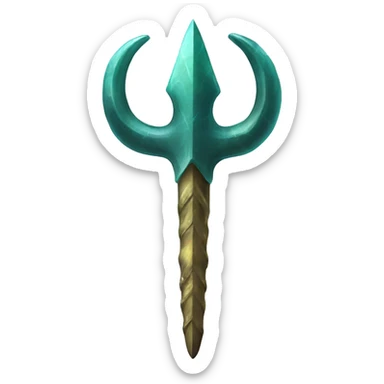 Poseidon’s trident sticker