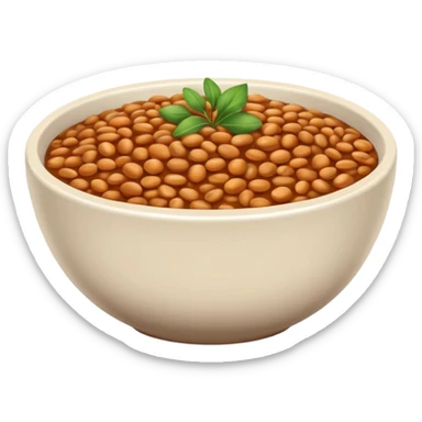 bowl of lentils sticker
