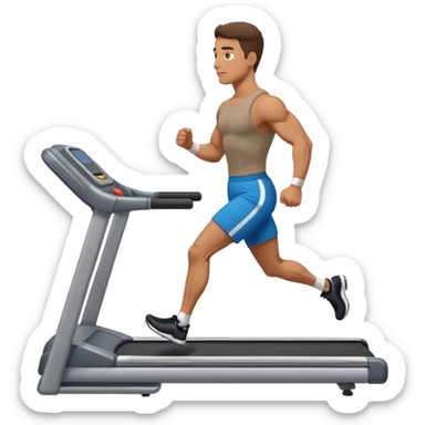 guy working out walking  sticker