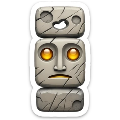 stone totem sticker