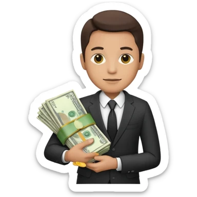 cash character sticker