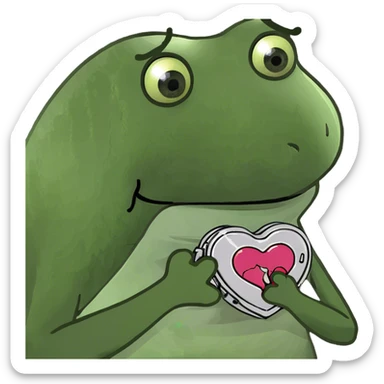 breaking a heart in half sticker