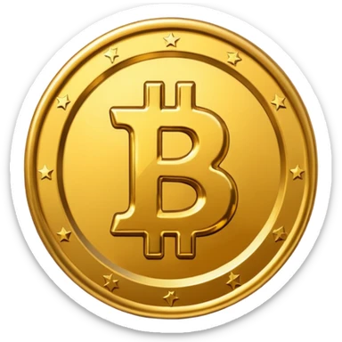 Creat a bitcoin emoji using official bitcoin logo  sticker