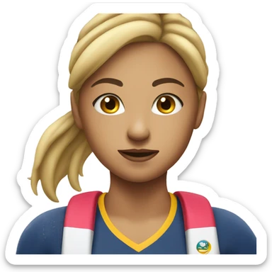 Sportif girl sticker