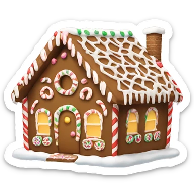 Gingerbread house sticker