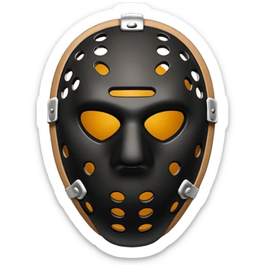 Masque de hockey de kanye west  sticker