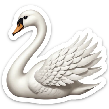 Swan sticker
