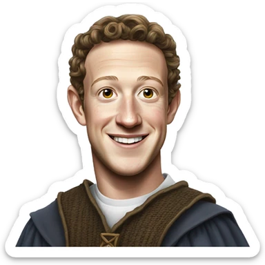 mark zuckerberg wizard of oz sticker