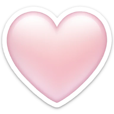 Soft pink shiny heart aesthetic  sticker