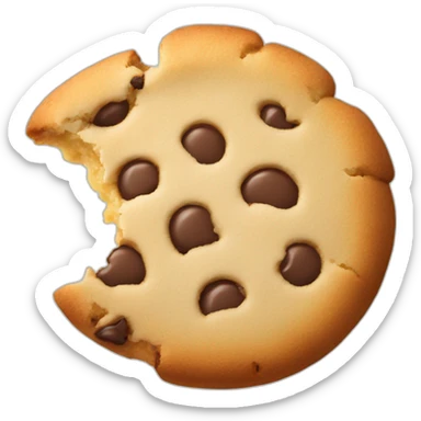 cookie with bite sticker