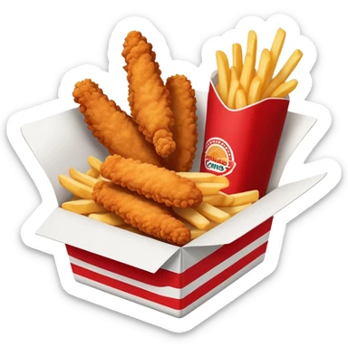 Raising Canes chicken fingers box meal sticker