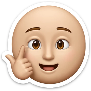 Emoji apontando para a tela igual a esse “🫵🏻” sticker