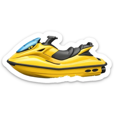 emoji jetski sticker