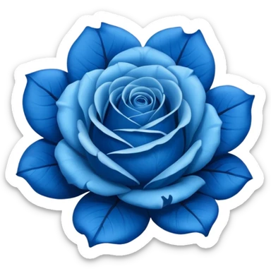 Blue roses sticker