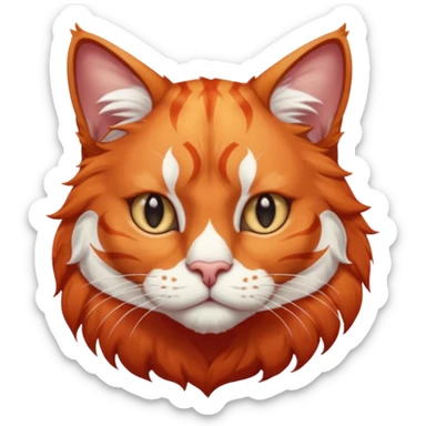 Constantin dagegen – obgleich sein Name für mich eine blaue Farbe trägt – wäre ein prachtvoller roter Kater mit weißer Marmorierung, starkem Knochenbau und halblangem Fell. Sein Blick strahlte Sanftmut und innere Standhaftigkeit aus, als könne ihn nichts auf der Welt erschüttern. sticker