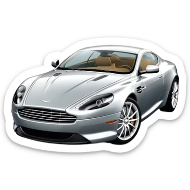 Aston Martin DB9 - Aston Martin (Model Year: 2016) (Iconic colour: Silver) sticker