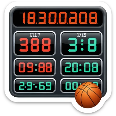 scorebord basketbal sticker