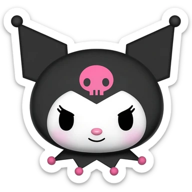 Kuromi anime sticker