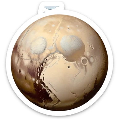 dwarf planet Pluto sticker