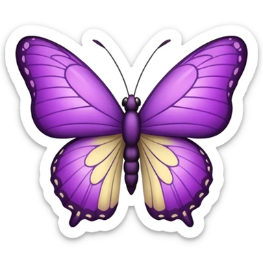 Borboleta roxa sticker