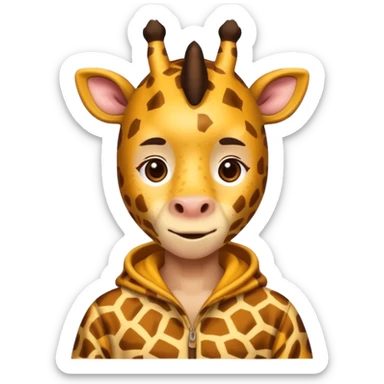 athlete player giraffe sticker