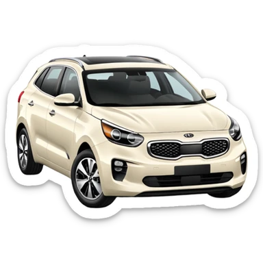 Carro Kia k4 2025 blanco sticker