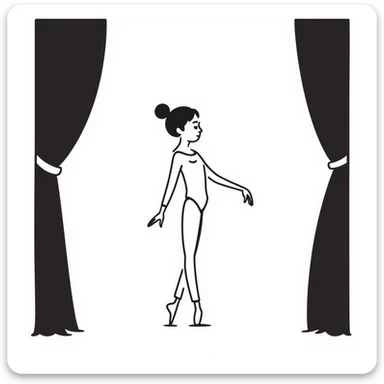 ballet dancer sticker